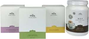 M'lis Wellness System image of weight loss kit, daily essentials, detoxification kit and meal replacement shake