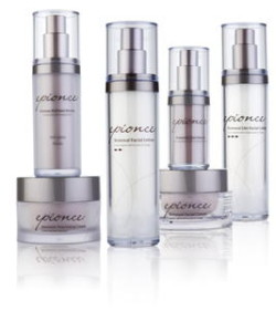 Epionce skin care products on a white background